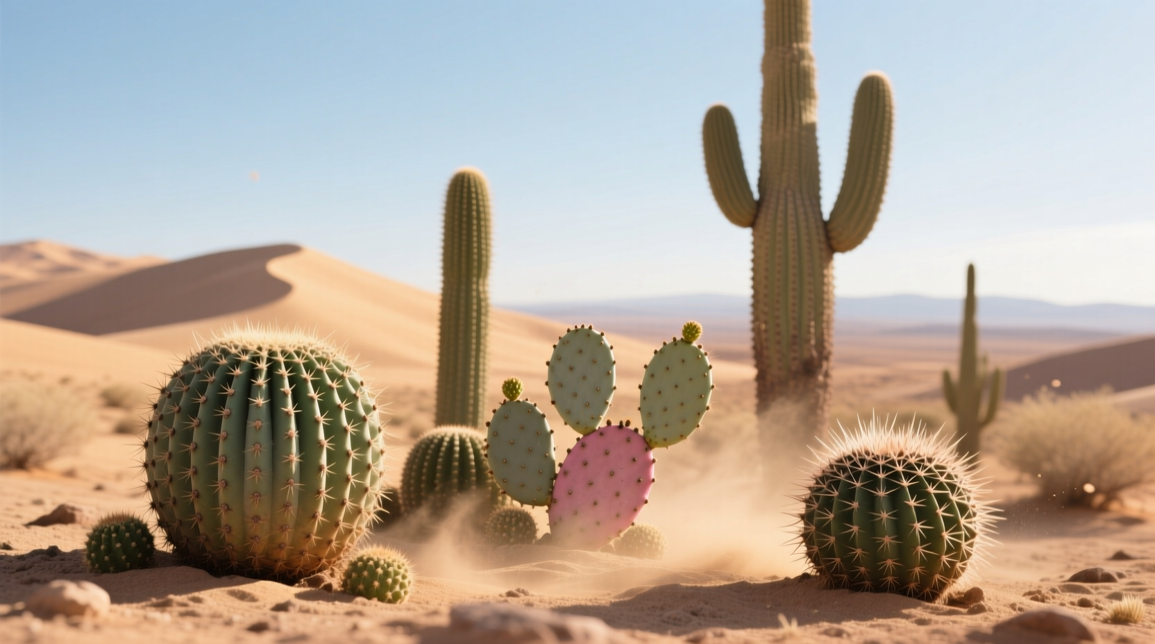 types of cactu