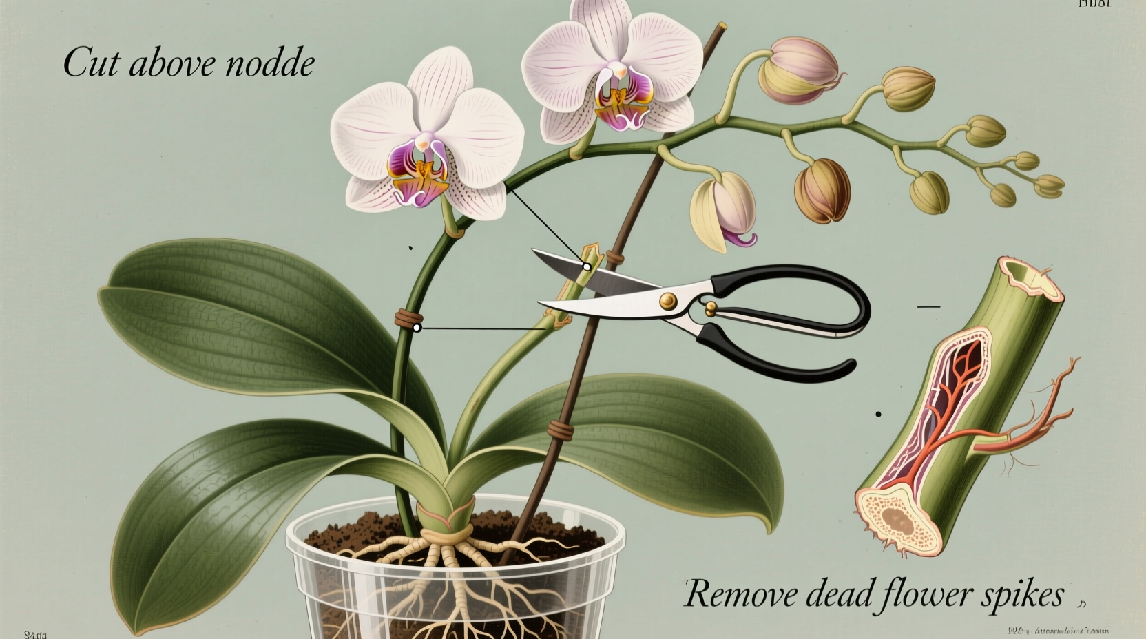 Orchid Pruning Guide for Reblooming | TheHomeSprouts