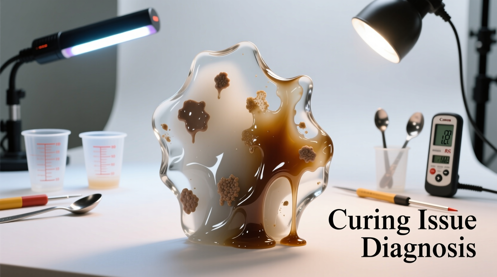 why is my resin art staying sticky troubleshooting curing issues