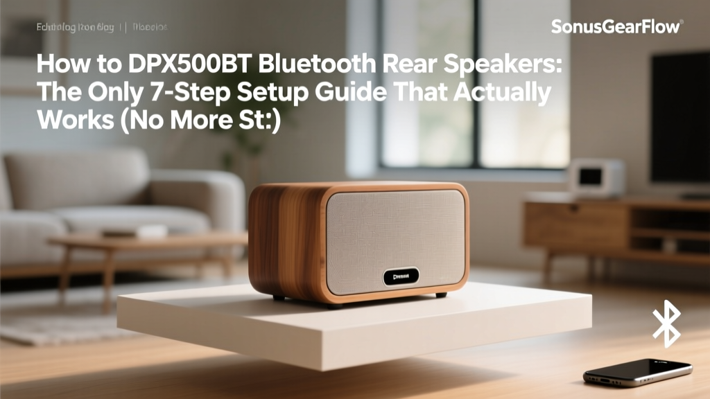 DPX500BT Bluetooth Rear Speakers Setup Guide