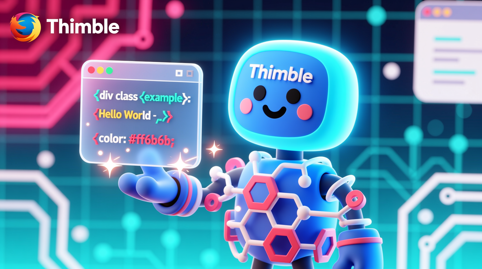 mozilla thimble teaches you html and css with a side by