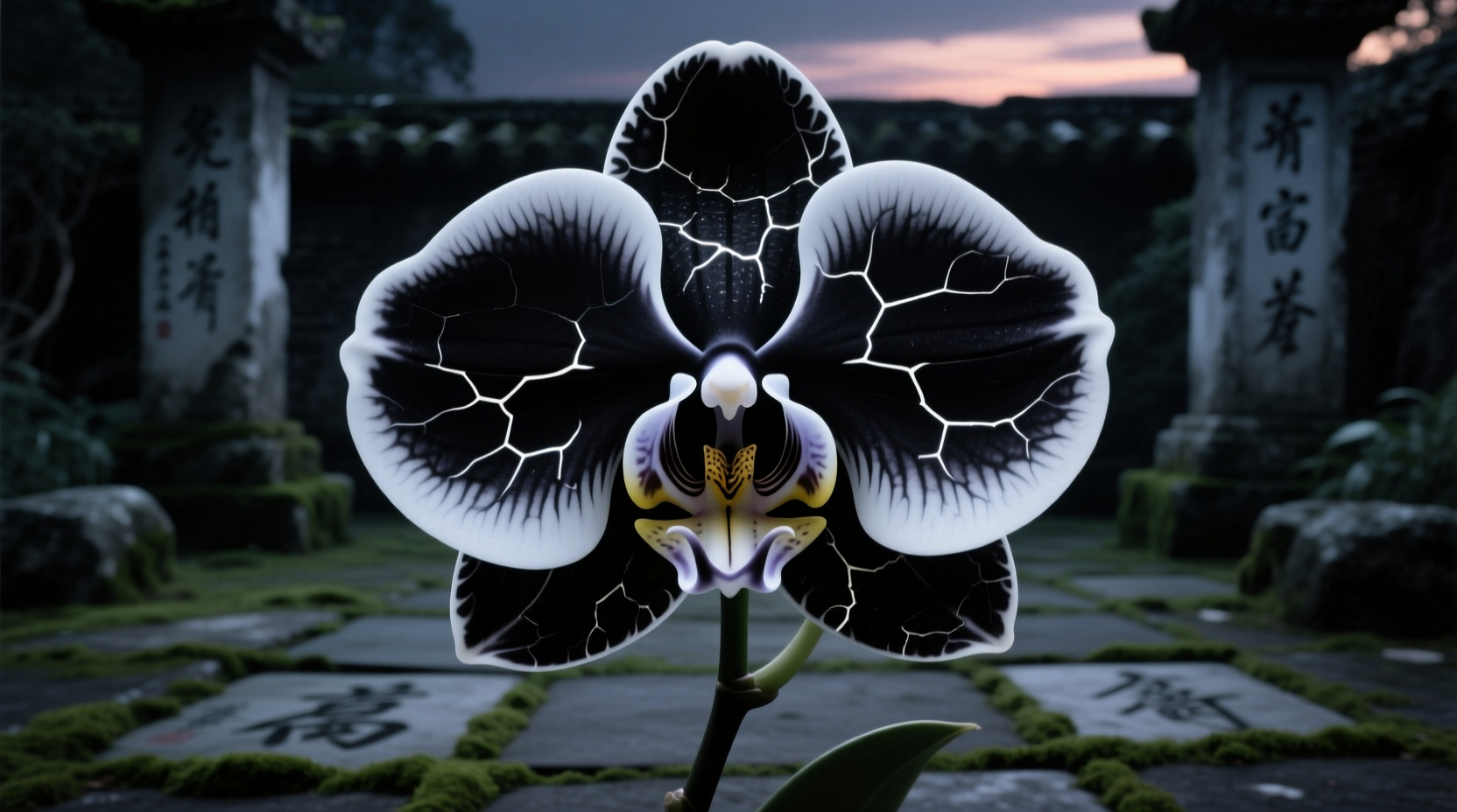 orchid turning black
