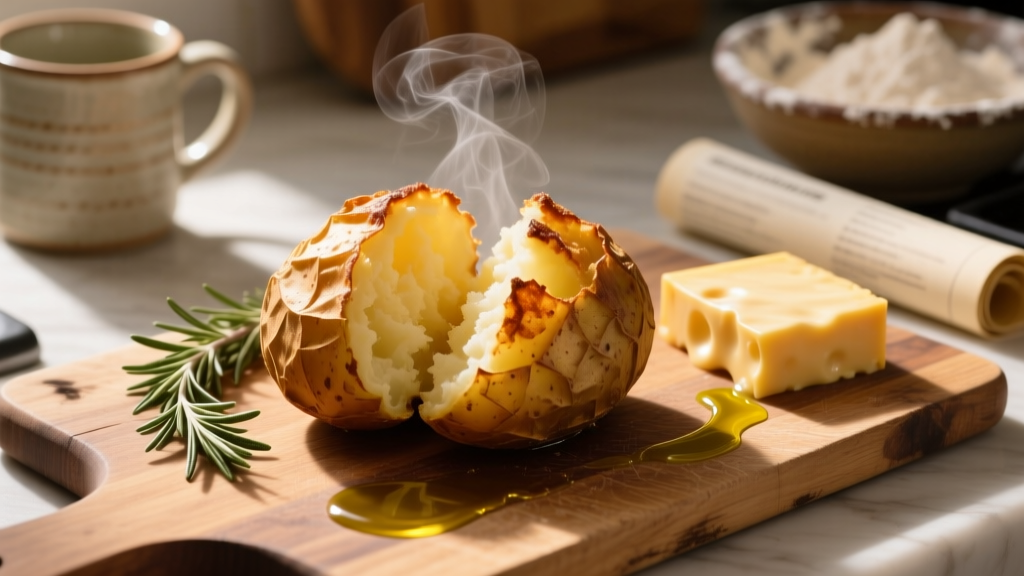 Frozen Jacket Potato in Air Fryer: Crispy & Fluffy