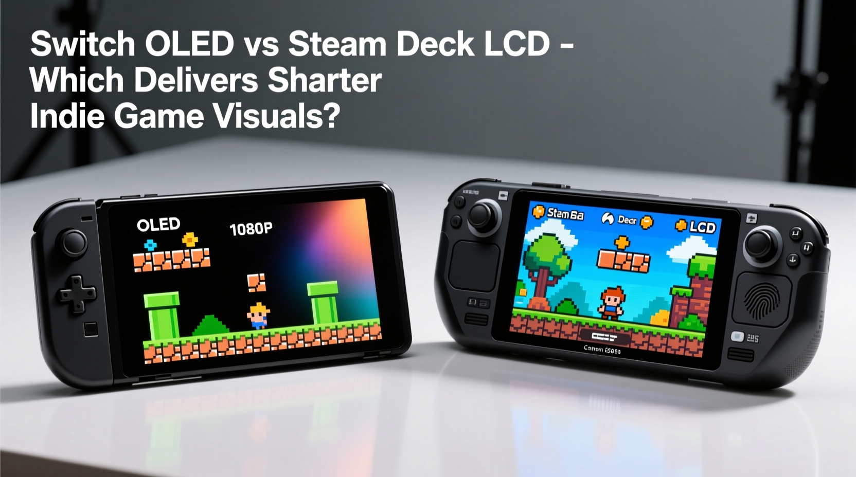switch oled vs steam deck lcd which handheld offers sharper visuals for indie games
