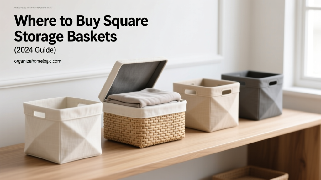 Where to Buy Square Storage Baskets (2024 Guide)