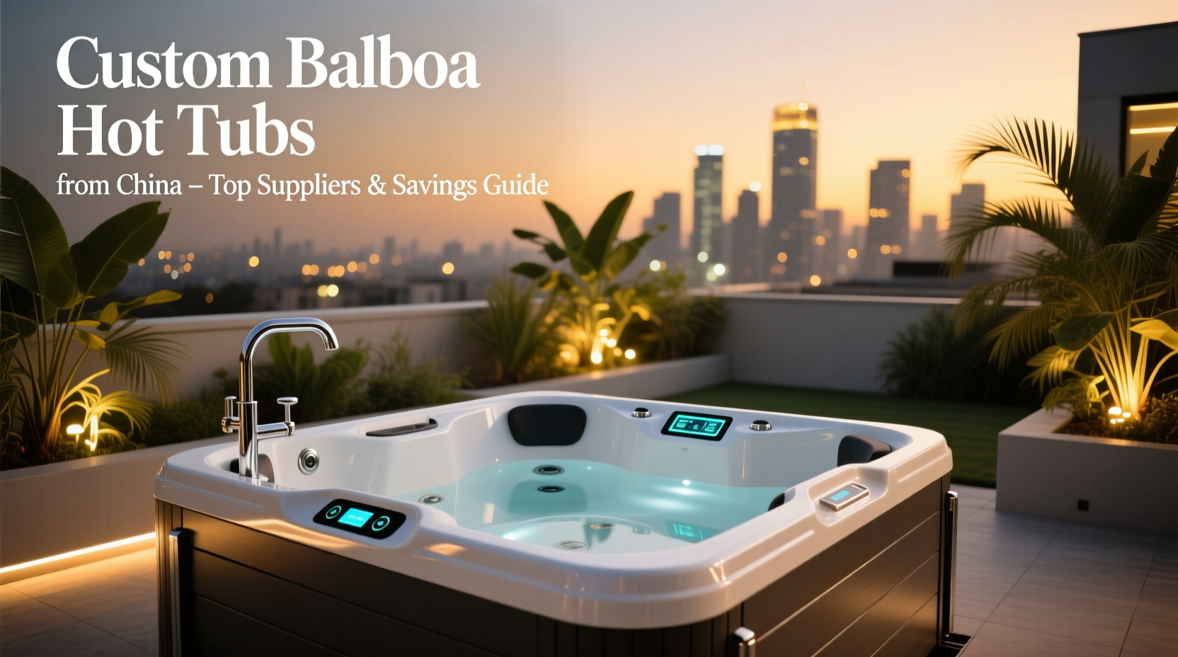 china outdoor hot tub balboa customized