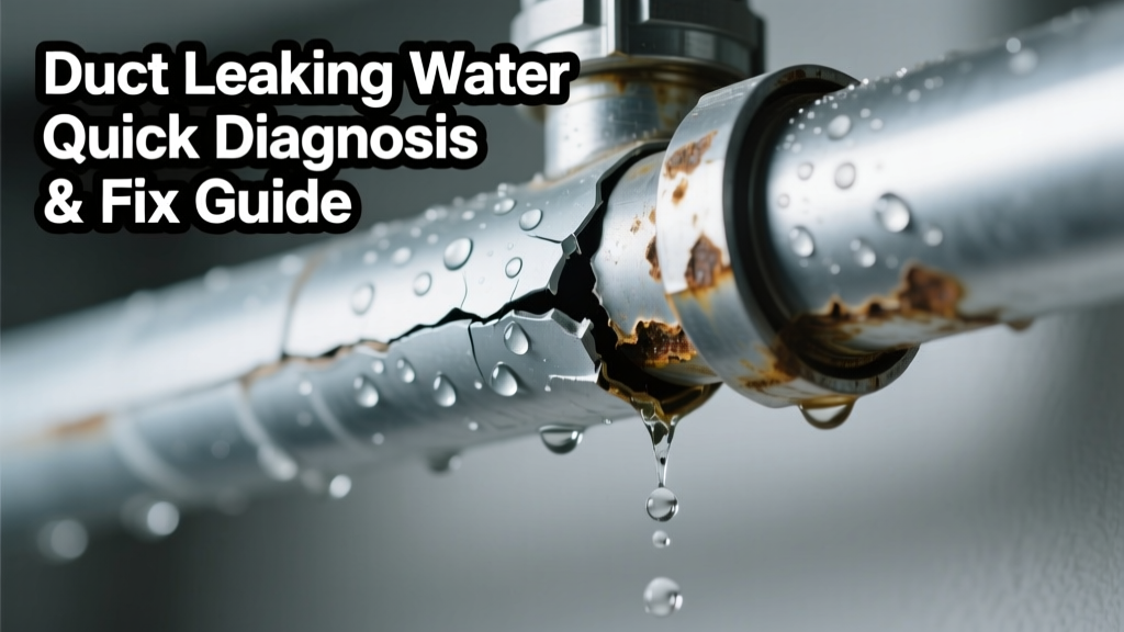 Duct Leaking Water: Quick Diagnosis & Fix Guide