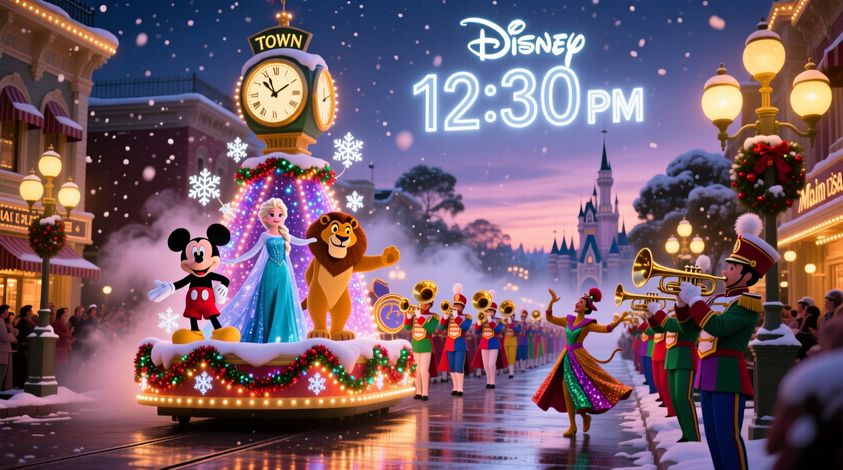 what time is the disney christmas parade