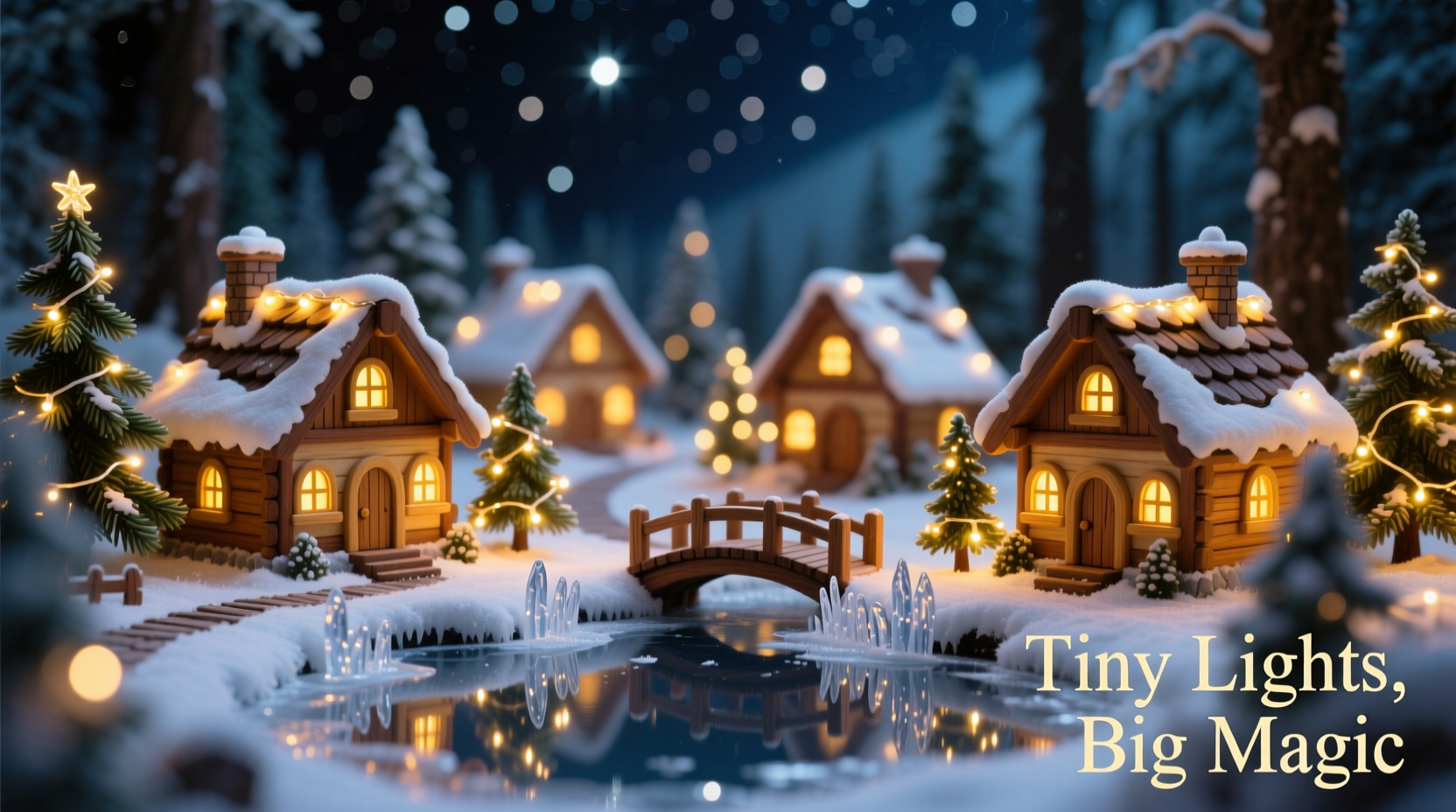 how to build a mini christmas village illuminated with micro leds