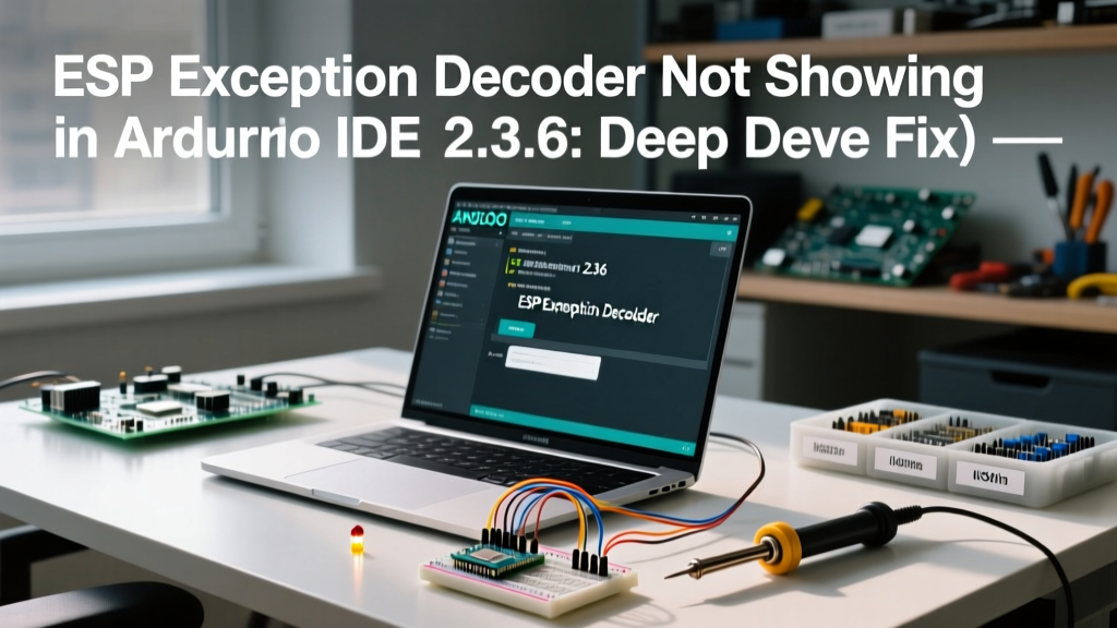 ESP Exception Decoder Not Showing in Arduino IDE 2.3.6: Deep Dive Fix