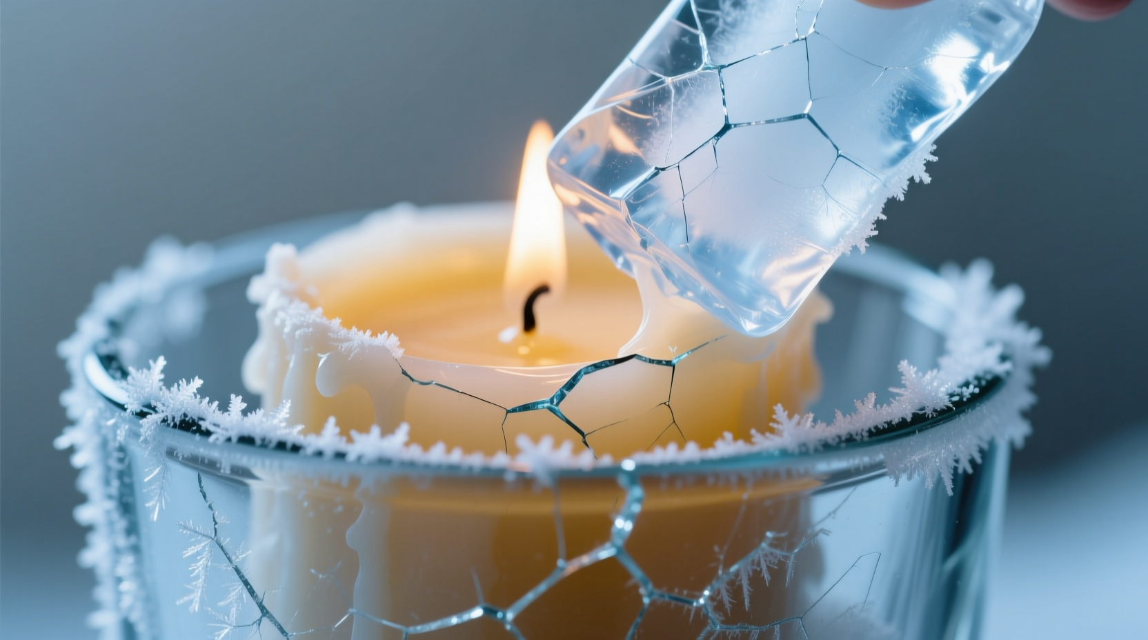 removing candle wax by freezing