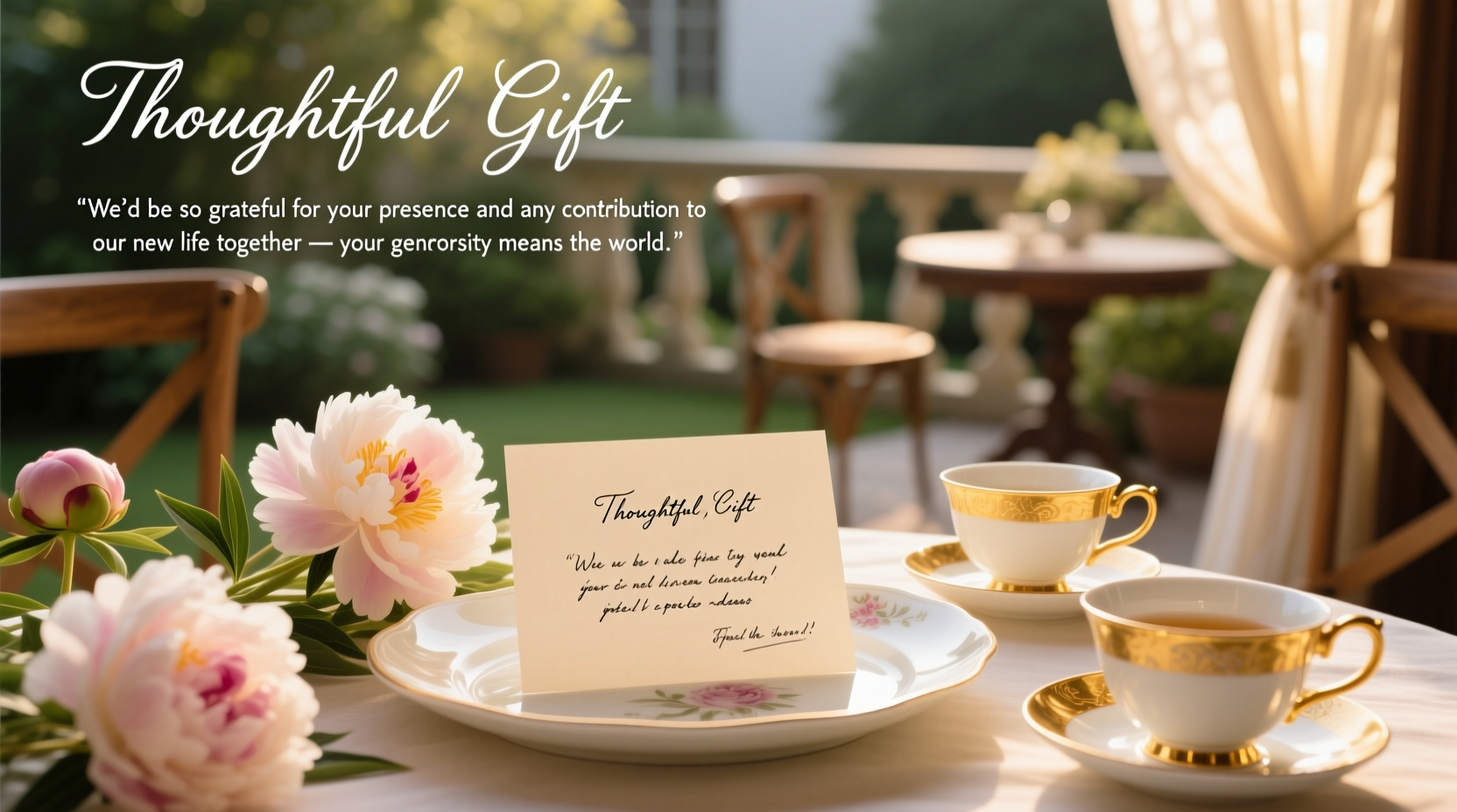 how to ask for money as a wedding gift