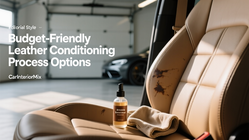 Leather Conditioning for Cars: Budget Options (2026)