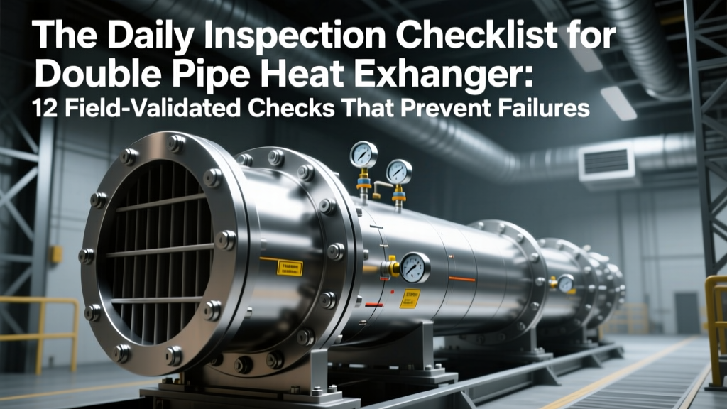 Double Pipe Heat Exchanger Daily Inspection Checklist