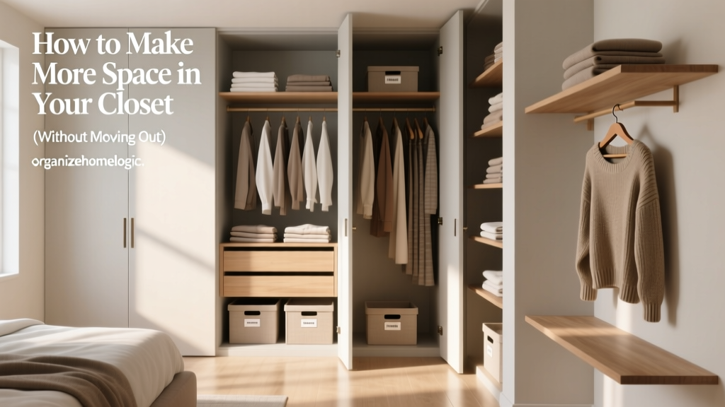 How to Make More Space in Your Closet (Without Moving Out)