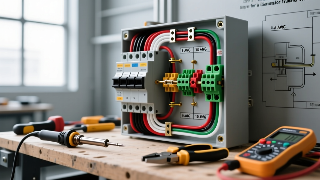 Step-by-Step Wiring Diagram for a Generator Transfer Switch