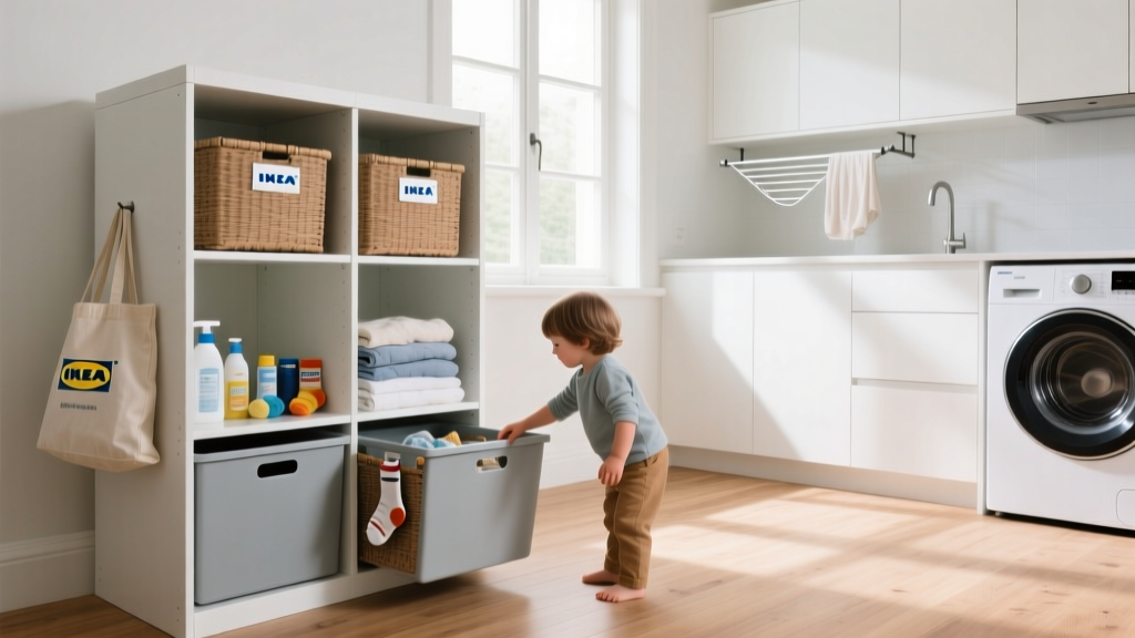 IKEA Kallax for Laundry Rooms: Smart & Family-Ready