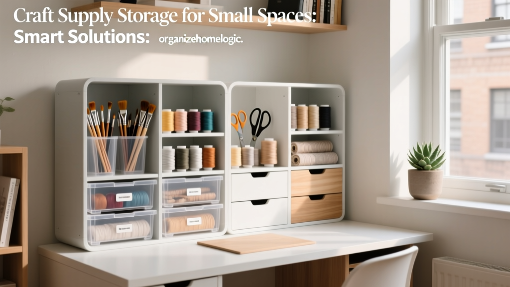 Craft Supply Storage for Small Spaces: Smart Solutions
