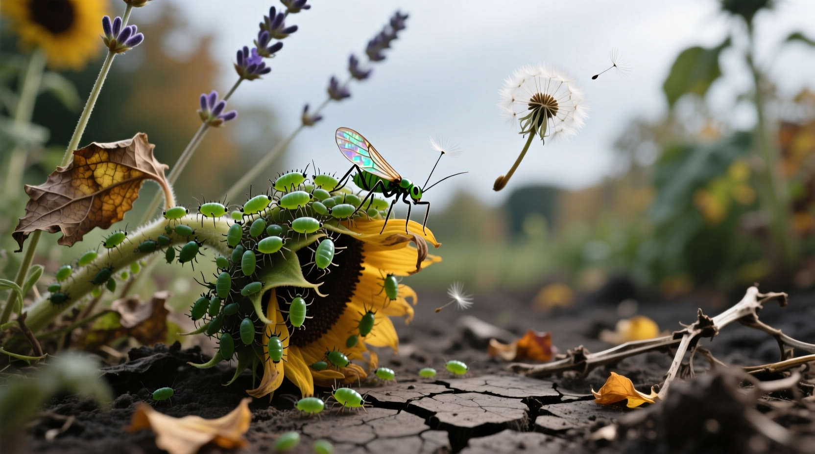 aphids fall garden