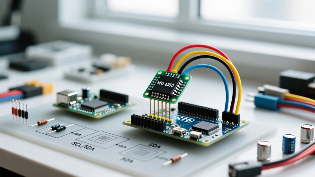 Acceleration Sensor Arduino Tutorial: Wiring the MPU-6050