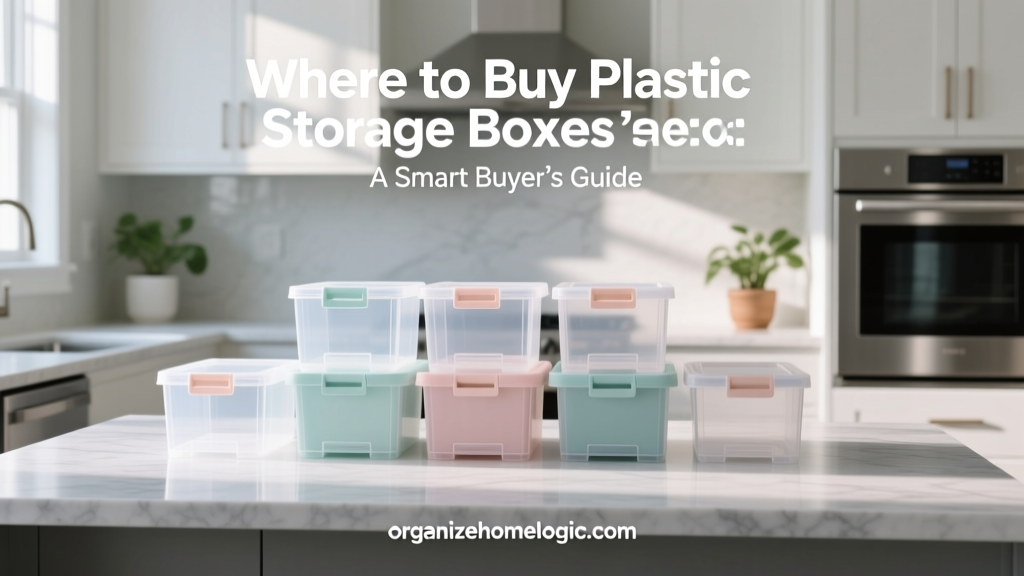 Where to Buy Plastic Storage Boxes: A Smart Buyer’s Guide