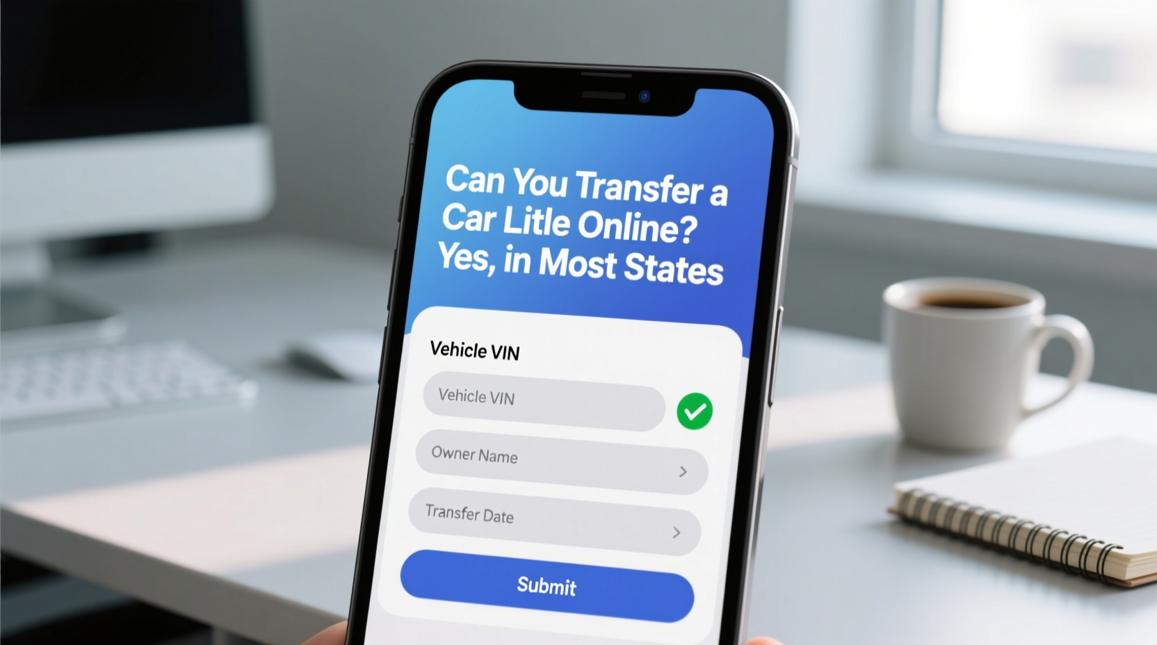 can you transfer a car title online