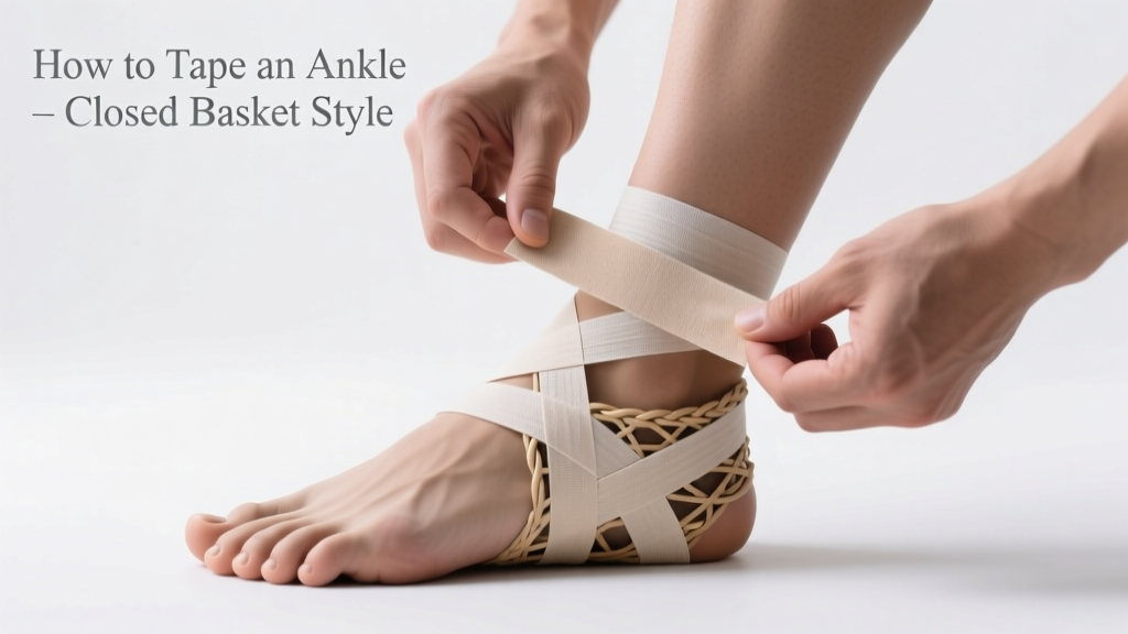 How To Tape An Ankle Closed Basket Style: A Step-by-Step Clinical Guide for Stability and Injury Prevention