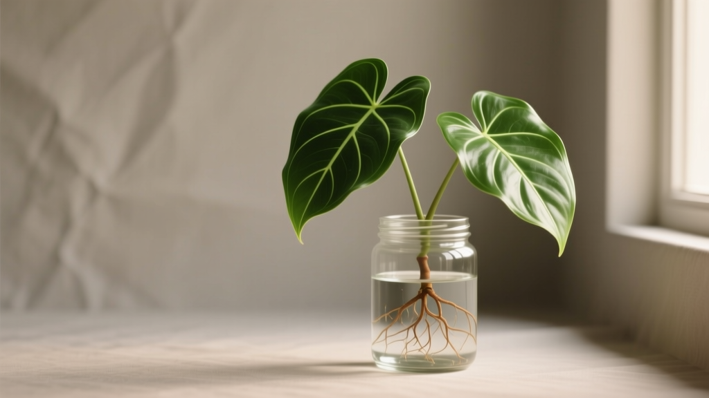 Arrowhead Plant Water Propagation in Low Light