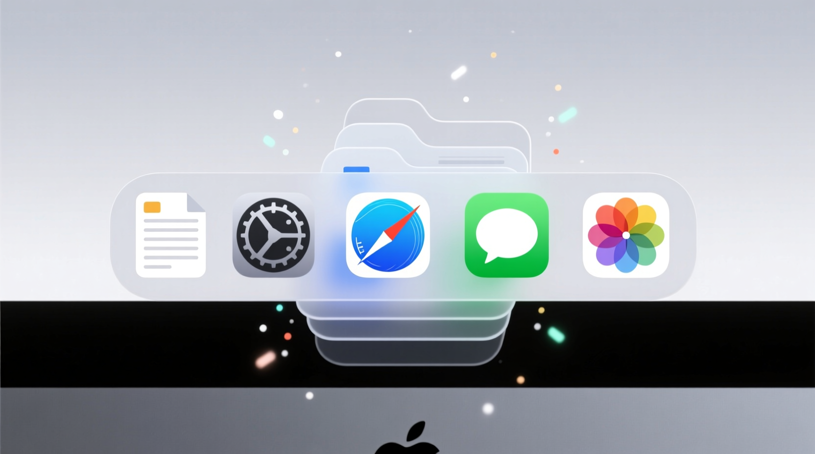 add a stack of recent things to your dock