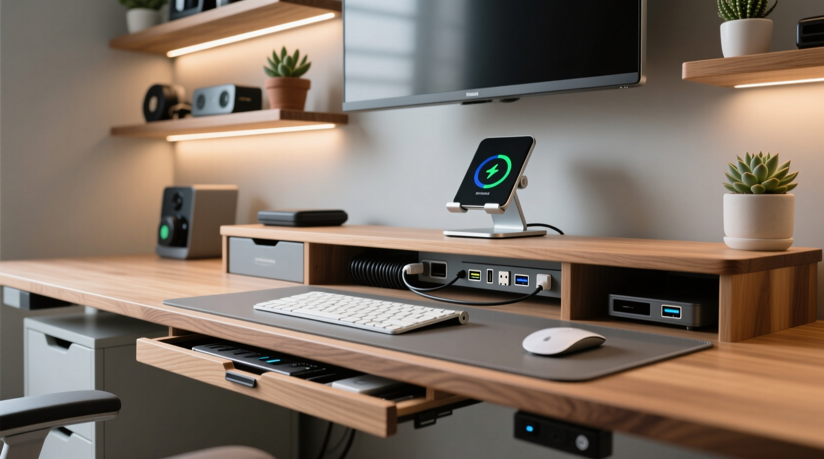 the diy hidden peripherals standing workspace