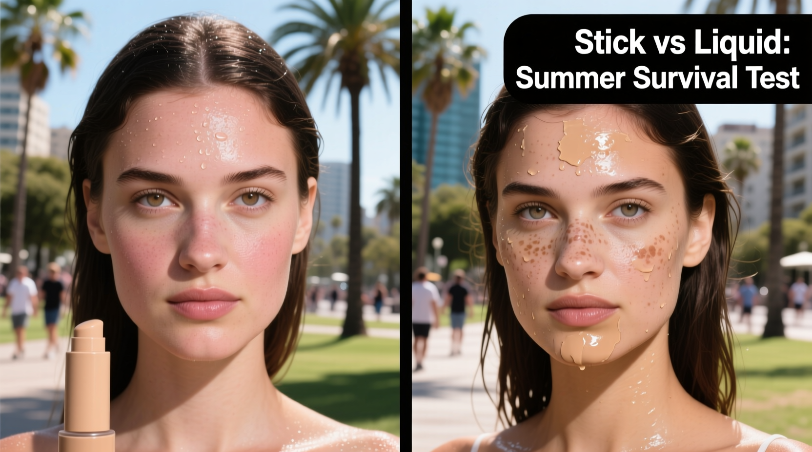 stick foundation vs liquid coverage which one survives a sweaty summer day