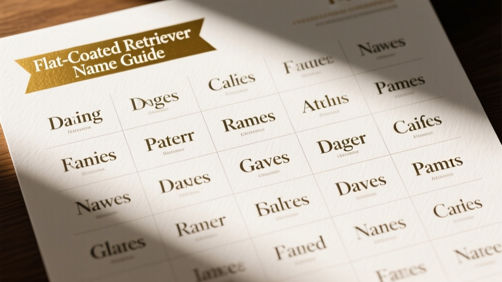 180+ Popular & Unique Flat-Coated Retriever Dog Names