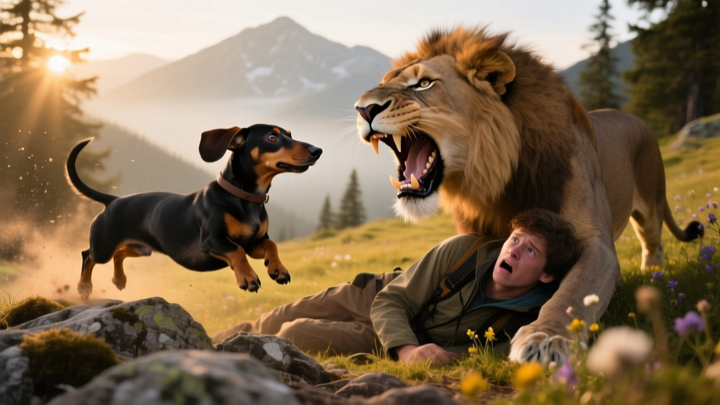 Dachshund Saves Best Friend from Jaws of Mountain Lion