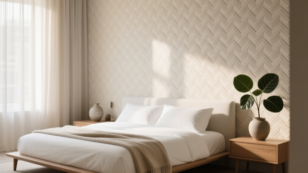 Bedroom Textured Wallpaper Ideas - The Decor Mag
