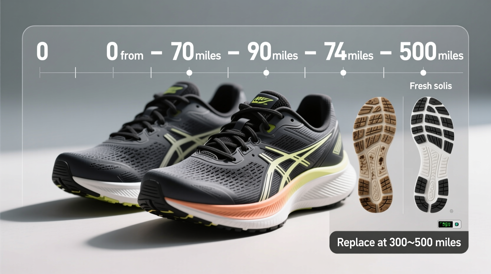 when should you replace your running shoes based on mileage not just wear