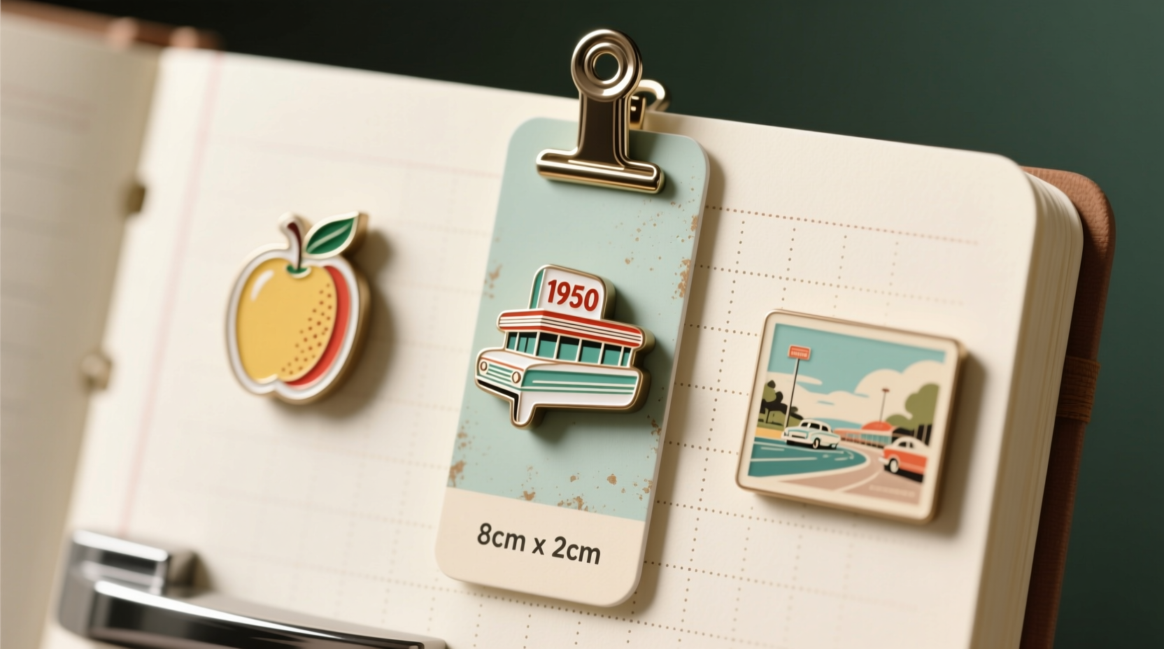 turn old fridge magnets into handy magnetic bookmarks