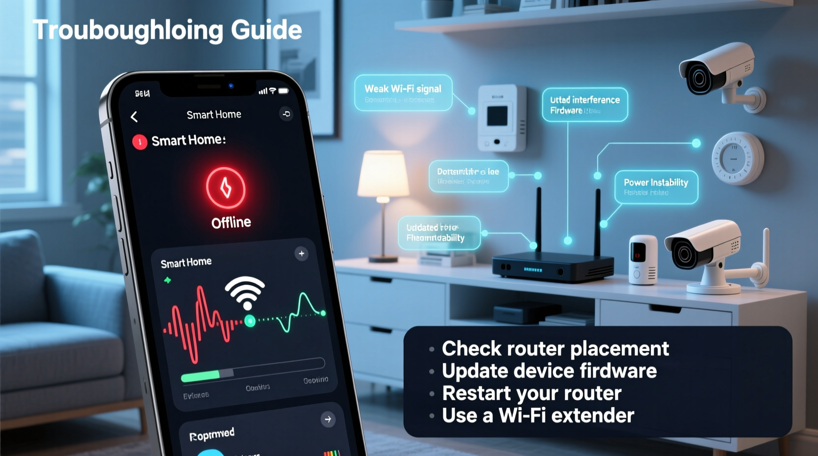 why does my smart home device go offline randomly and how to prevent it