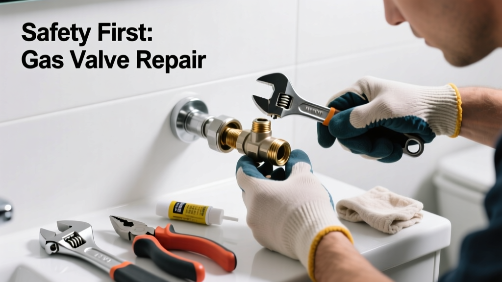 Fixing a Stuck Gas Valve in the Bathroom Safely