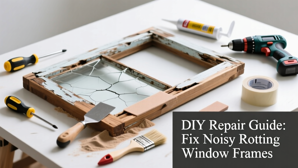 Fix Noisy Rotting Window Frames: DIY Repair Guide