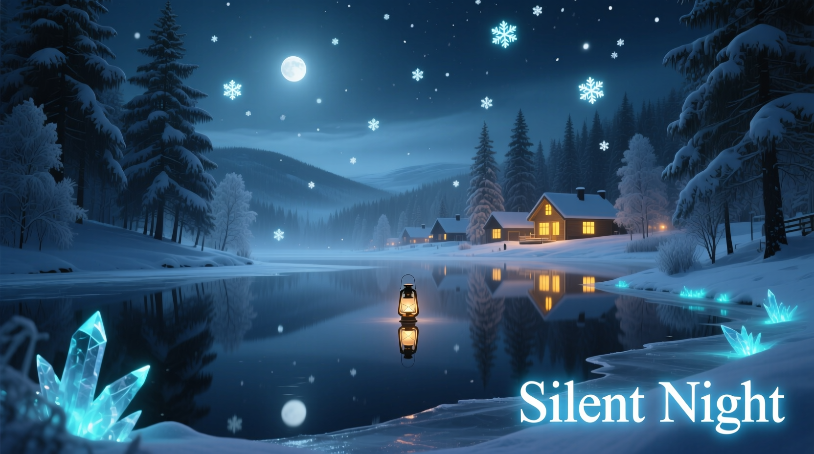 how to create a silent night display with no music but maximum visual impact
