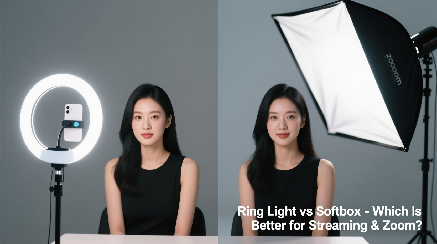 ring light vs softbox lighting which is better for streaming and zoom calls