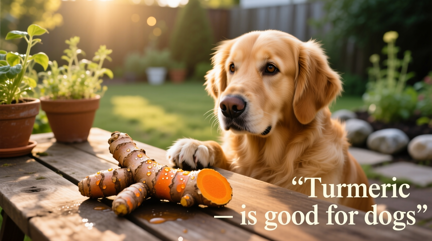 Kurkuma ist gut für Hunde - allgemeine Darstellung