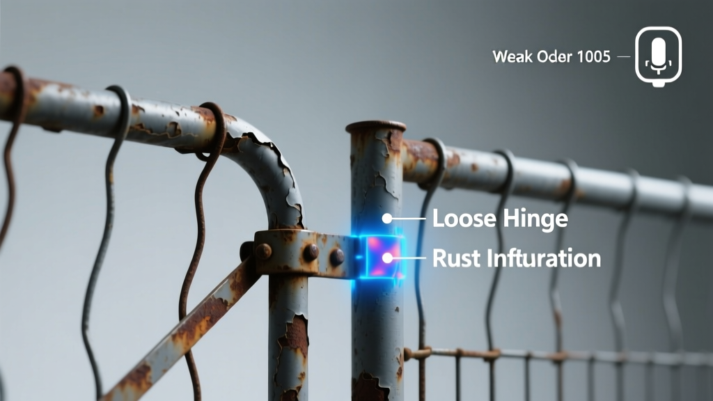 Fence Gate Sagging and Smelling Bad: Quick Diagnosis