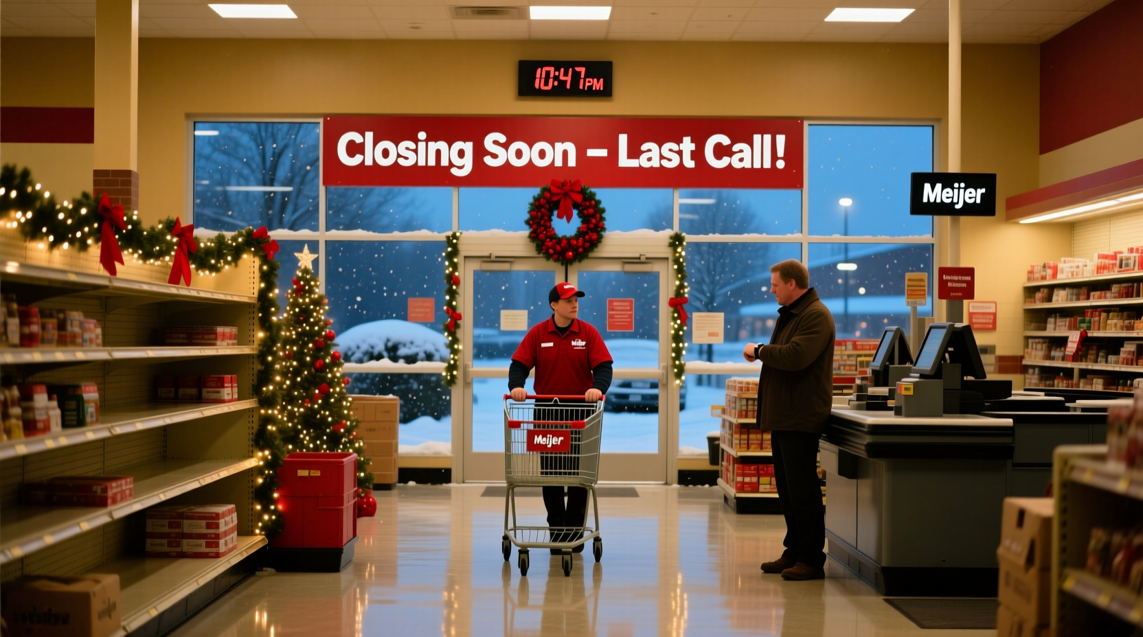 what time does meijer close on christmas eve