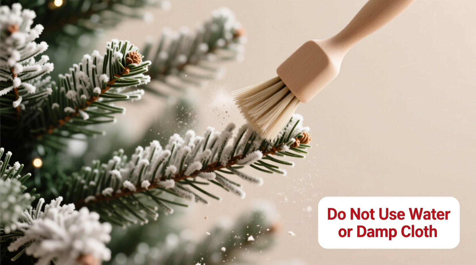 how to clean dusty artificial christmas trees without ruining the flocking