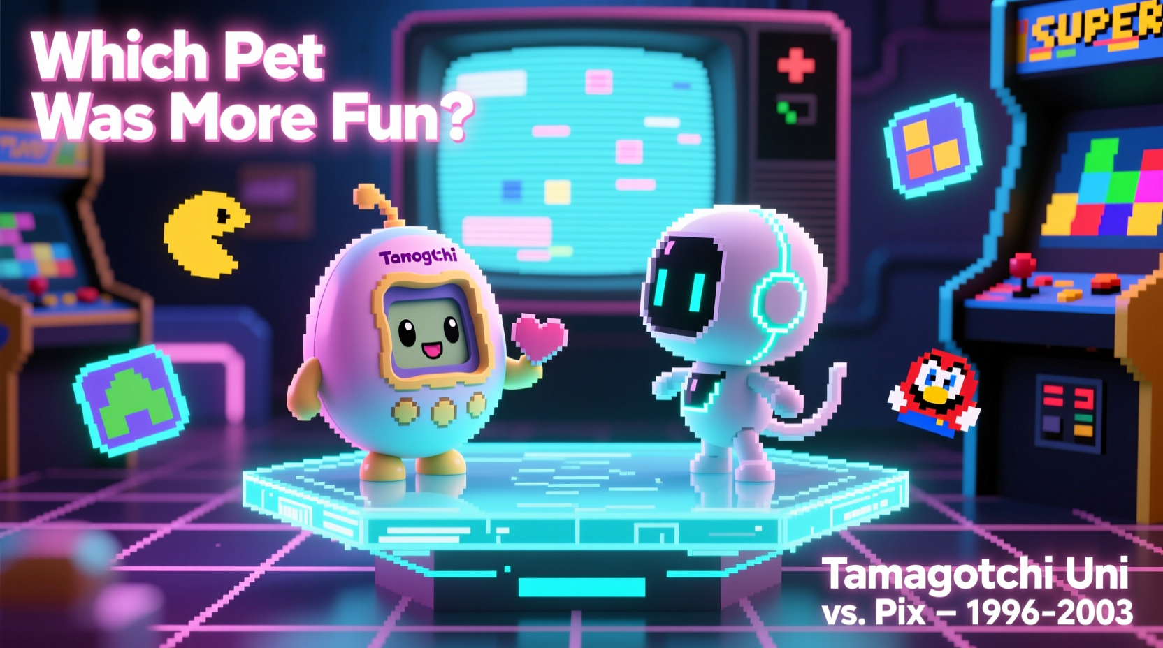 tamagotchi uni vs pix looking back at which virtual pet offered more fun