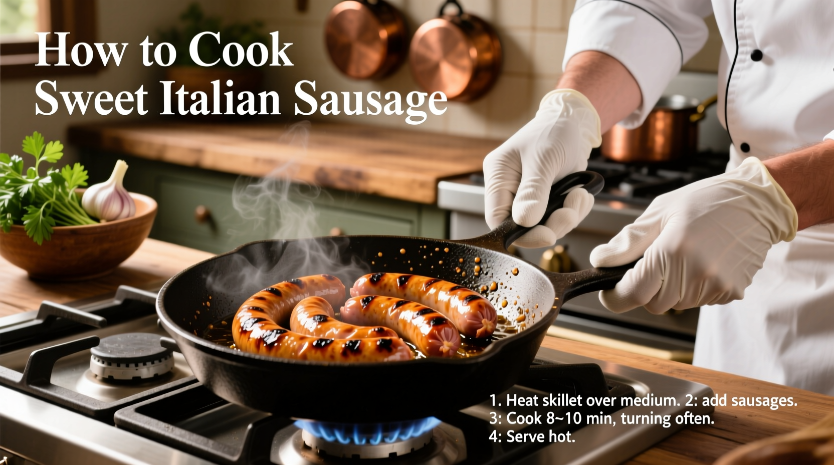 how to cook sweet italian sausage