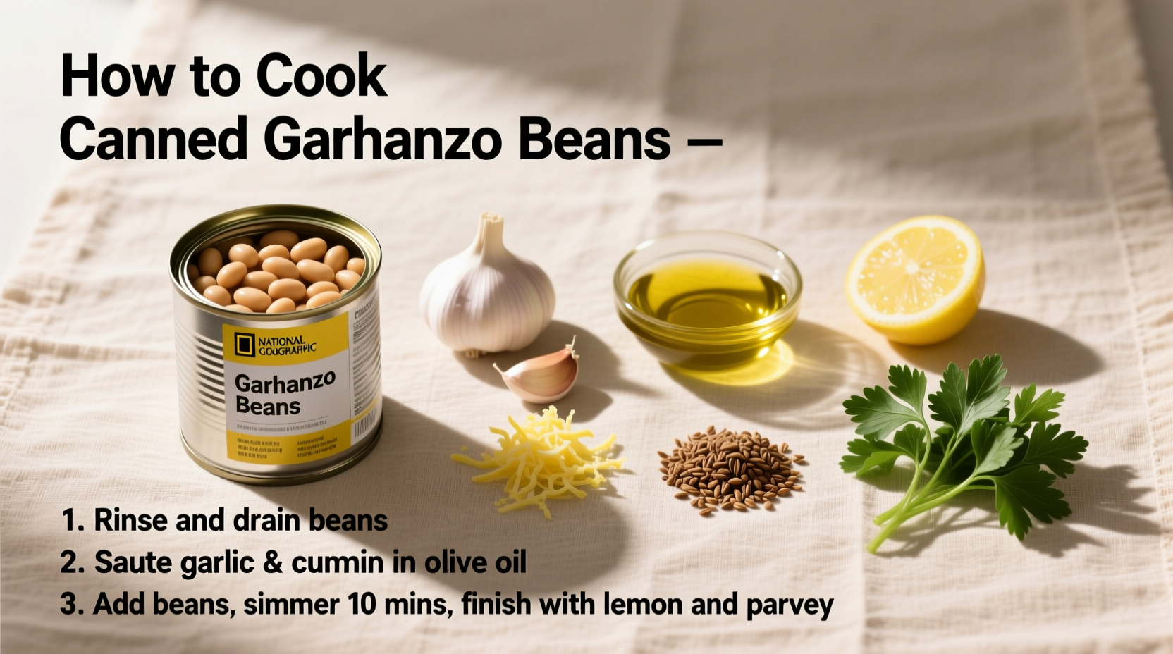 how to cook canned garbanzo beans