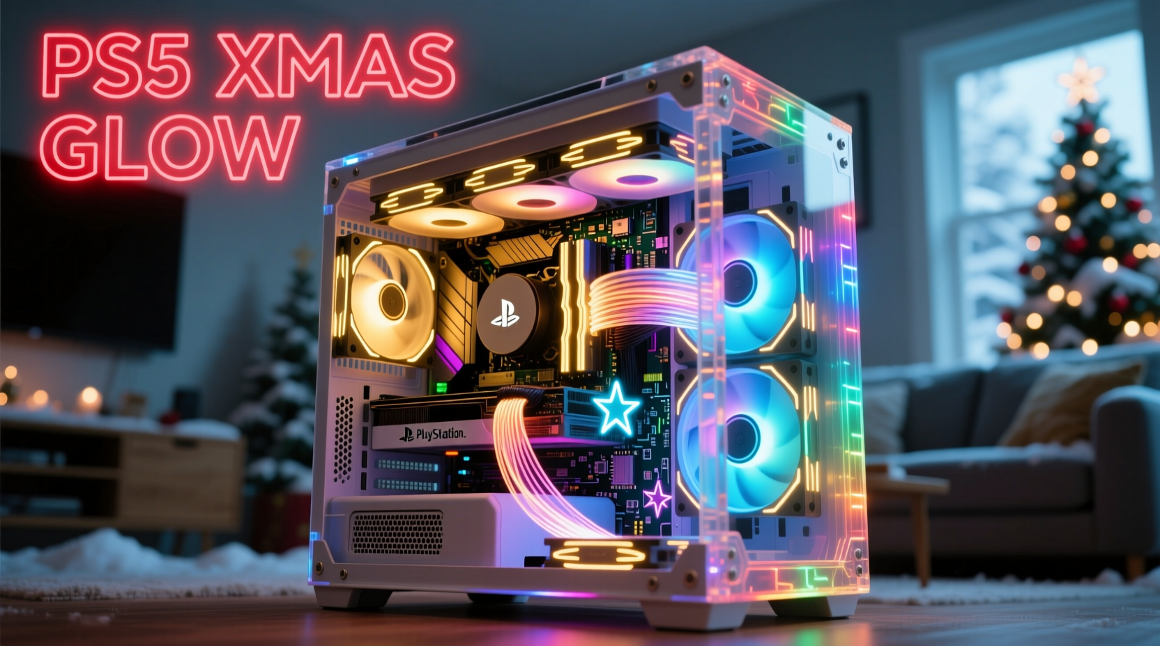how to make your playstation 5 glow like a christmas tree using custom led cases