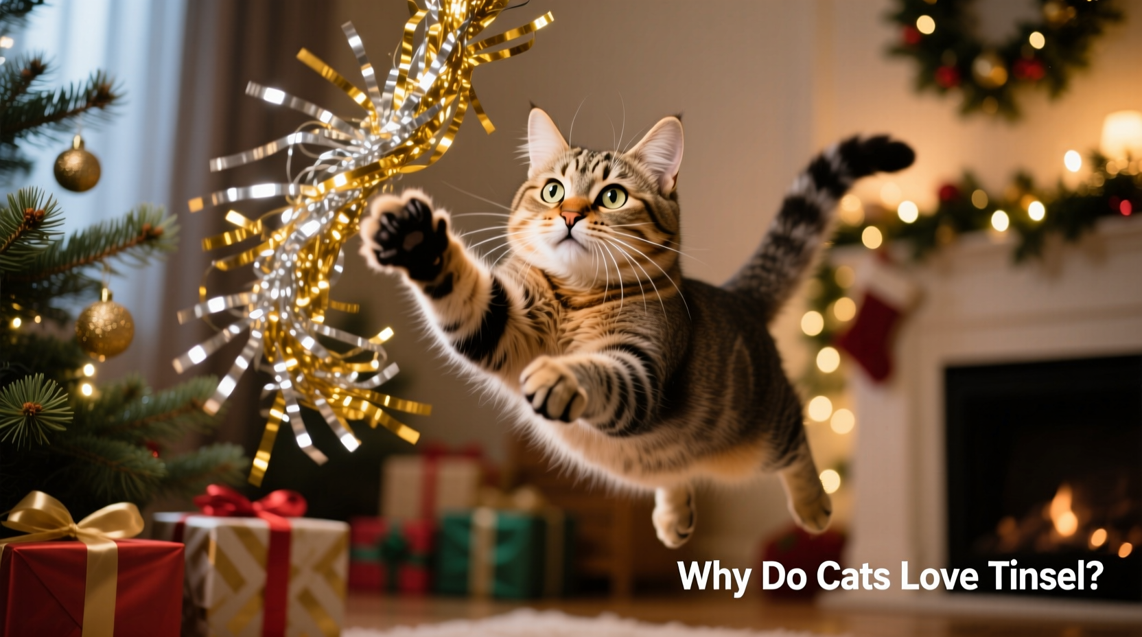 why does my cat go crazy over christmas tinsel and is it dangerous